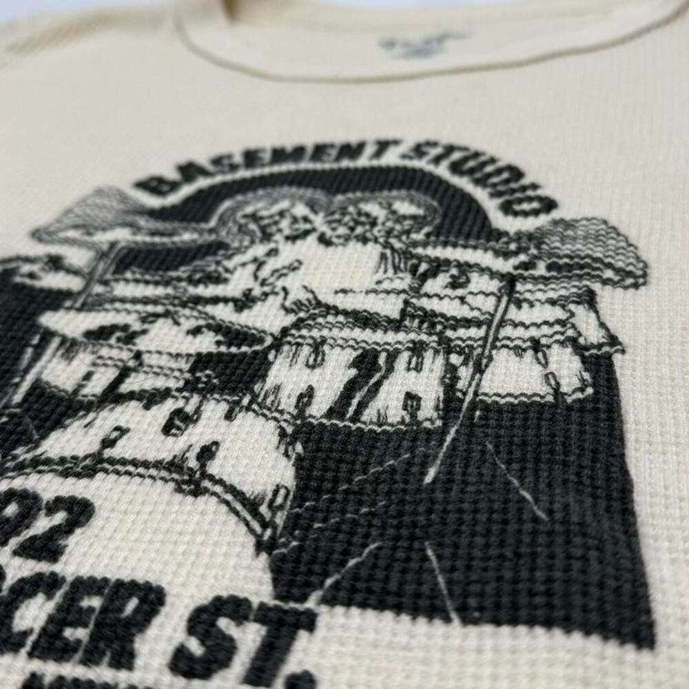 Brandy Melville John Galt Baby Tee Fitted Long Sleeve Scoop 100%Cotton One Size - Picture 4 of 6